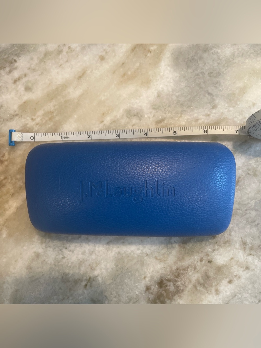 J. McLaughlin Blue Clamshell Glasses Sunglasses Hard Case